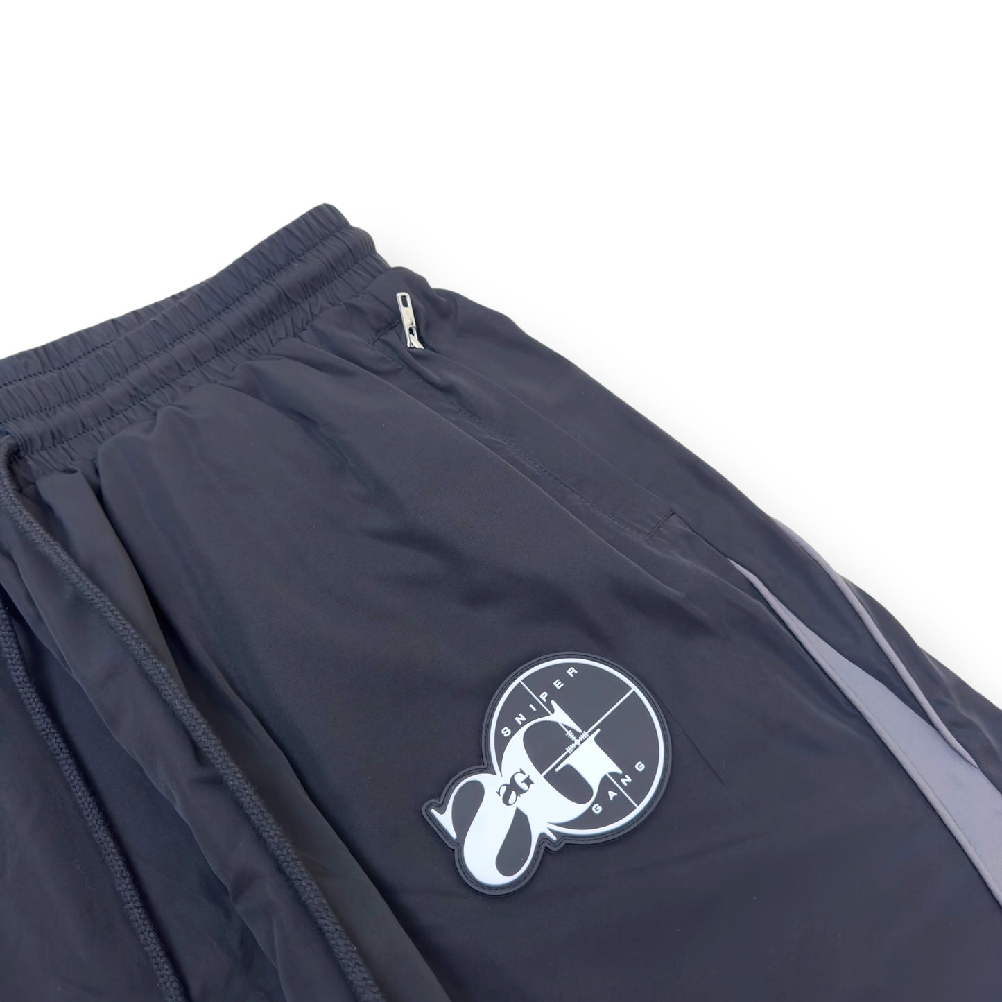 SNIPER GANG SG X 777 TRACK PANTS BLACK / WHITE L