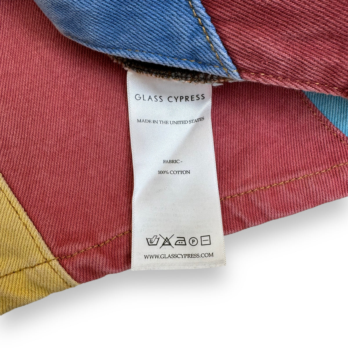 GLASS CYPRESS WIDE FIT WESTERN DENIM JEANS MULTICOLOURED 34”