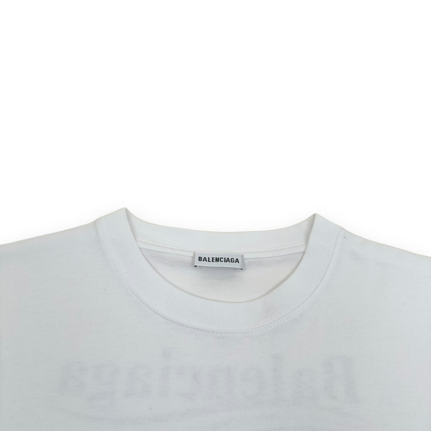 BALENCIAGA POLITICAL LOGO T-SHIRT WHITE L