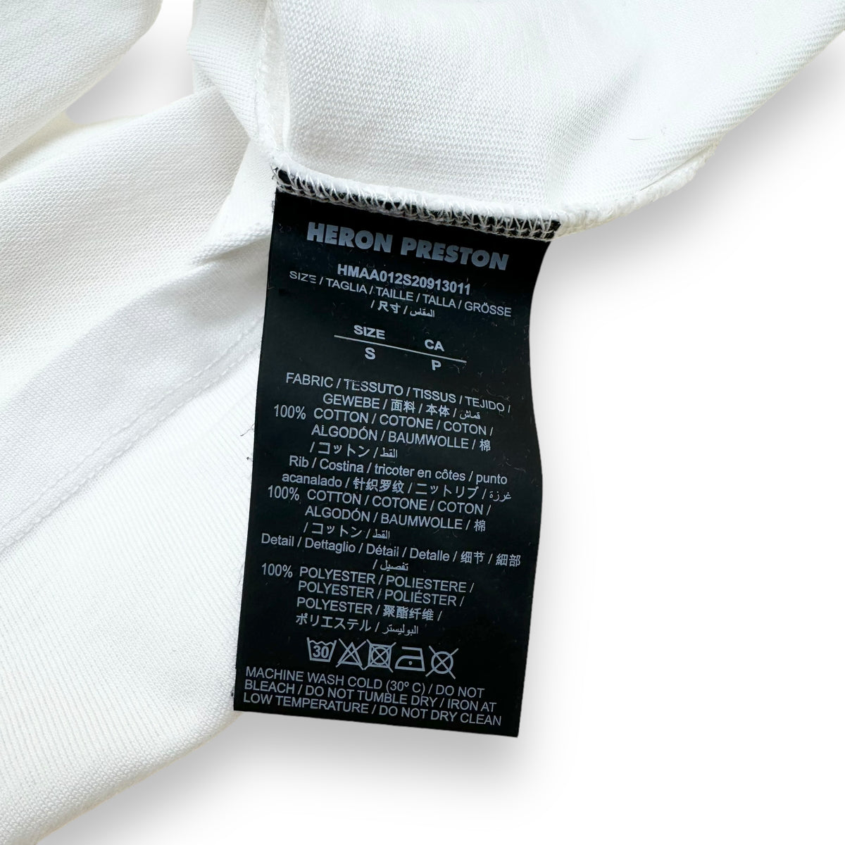 HERON PRESTON T-SHIRT WHITE S
