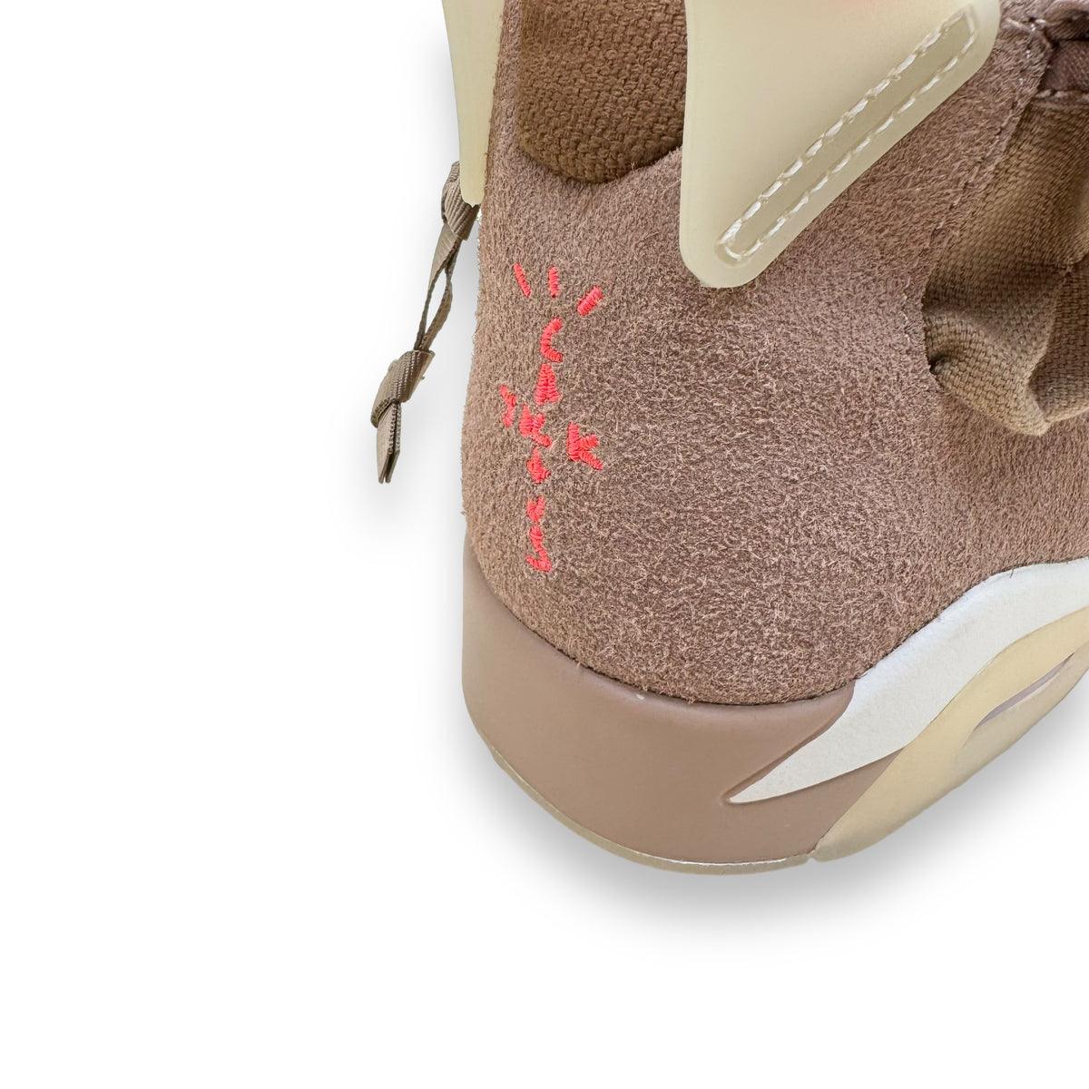 TRAVIS SCOTT X NIKE JORDAN 6 RETRO MID SNEAKER BRITISH KHAKI UK8.5