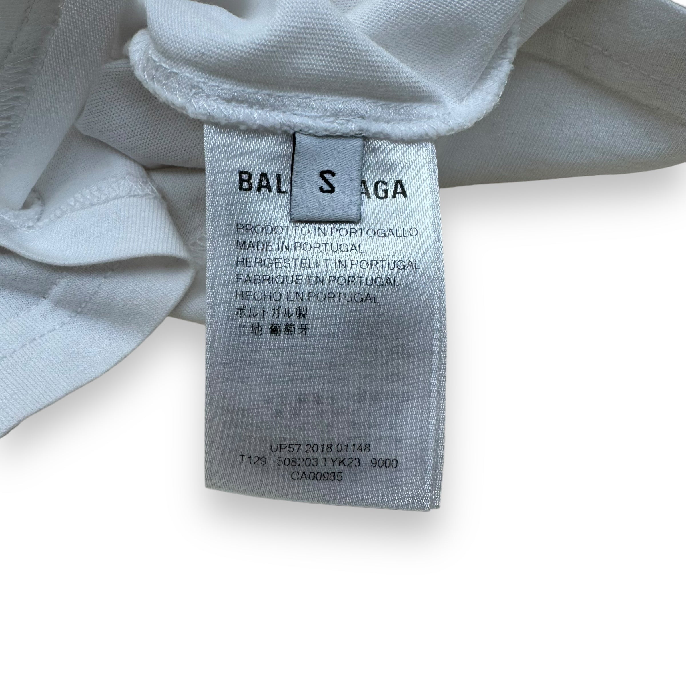 BALENCIAGA BB MODE COTTON T-SHIRT WHITE S