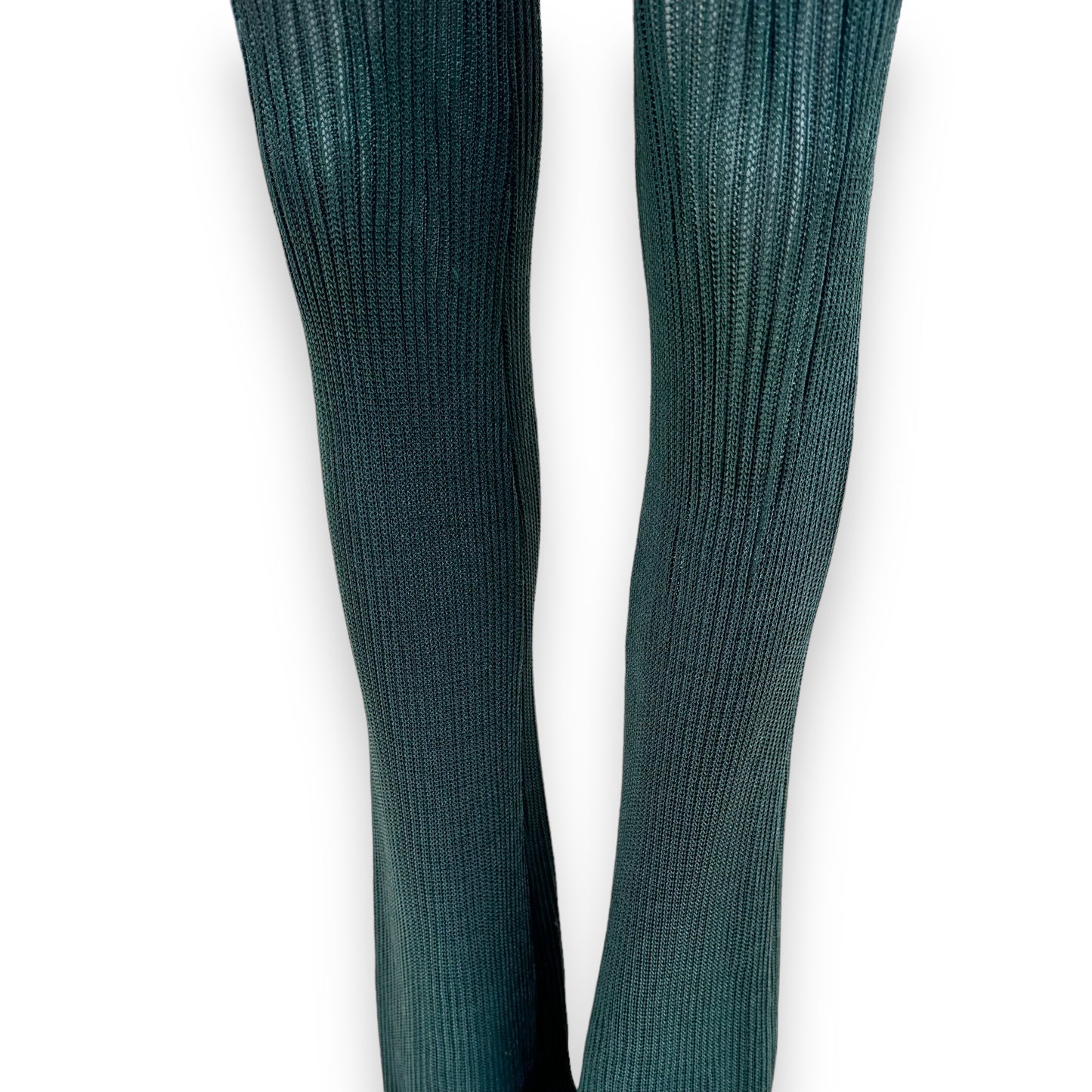 CALLE DEL MAR RIBBED FLARE PANTS GREEN S