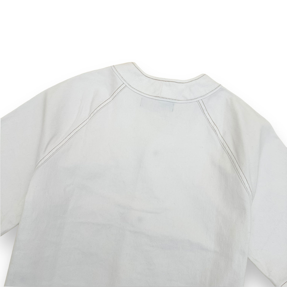 LOUIS VUITTON MONOGRAM BASEBALL SHIRT WHITE L