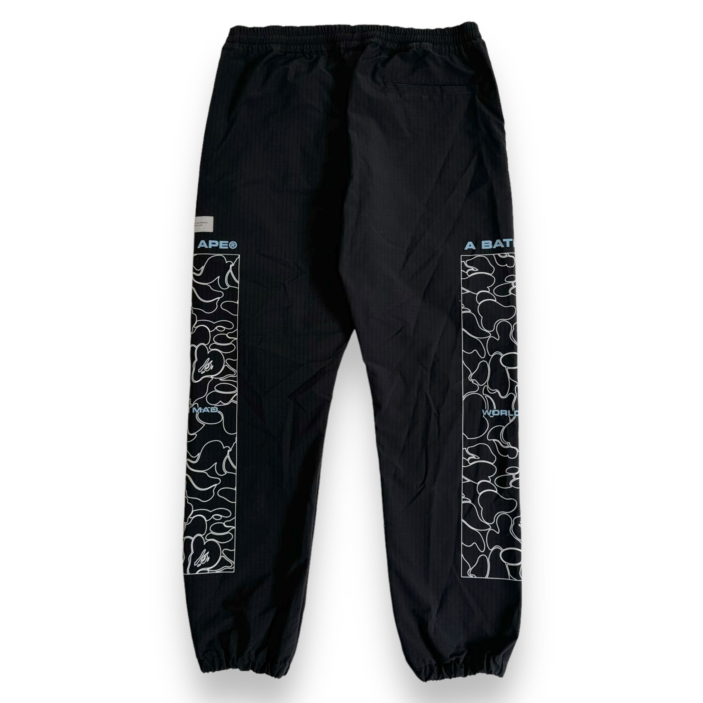 A BATHING APE TRACK PANTS BLACK L