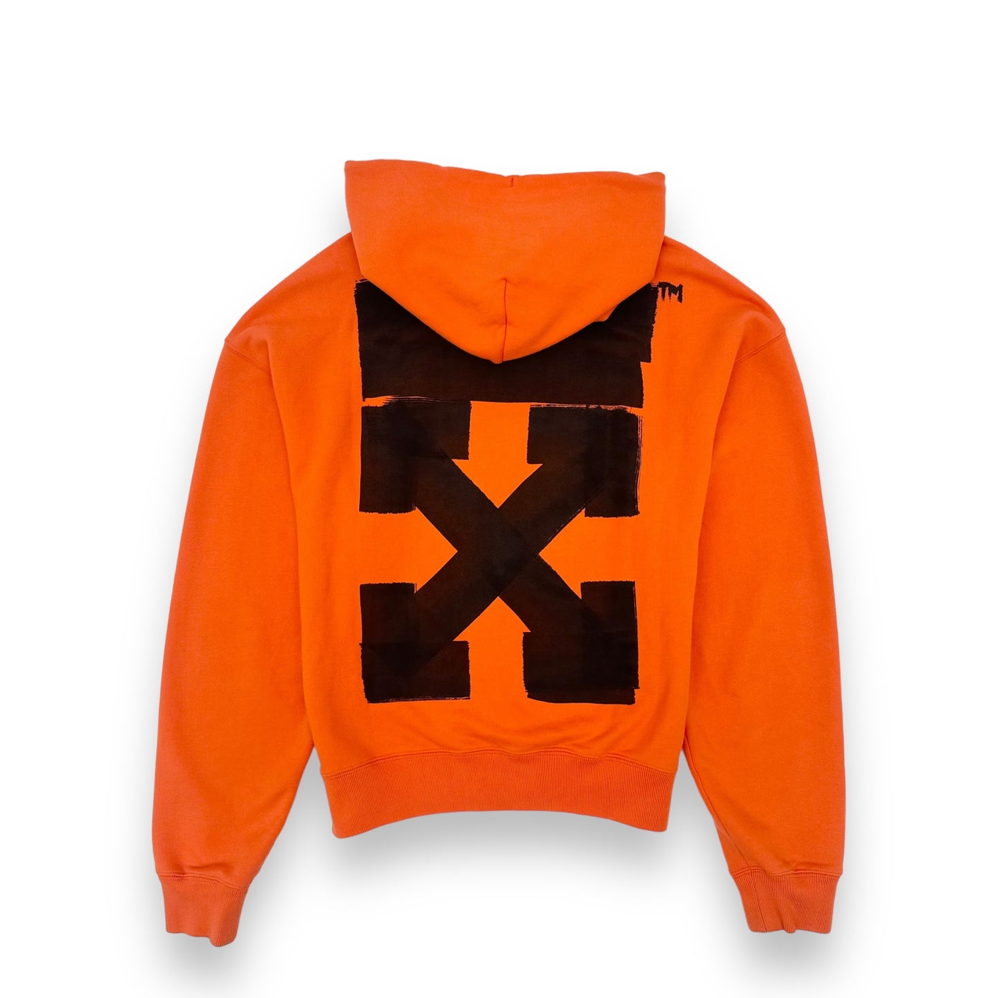 OFF-WHITE ARROW HOODIE ORANGE L