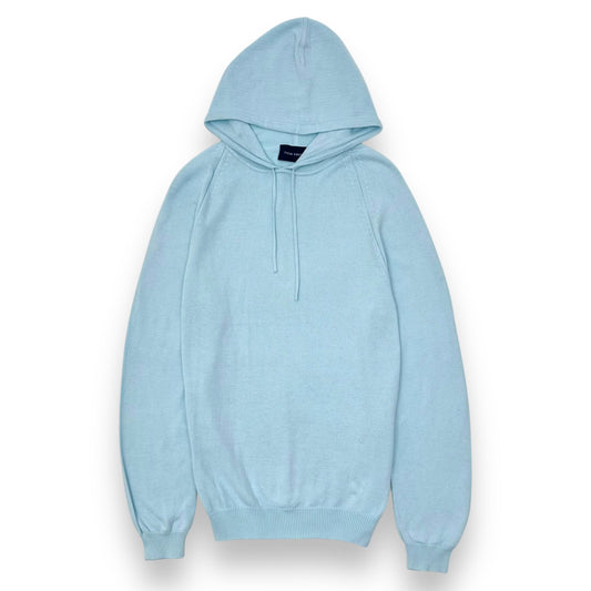 THOM SWEENEY COTTON HOODIE BABY BLUE L