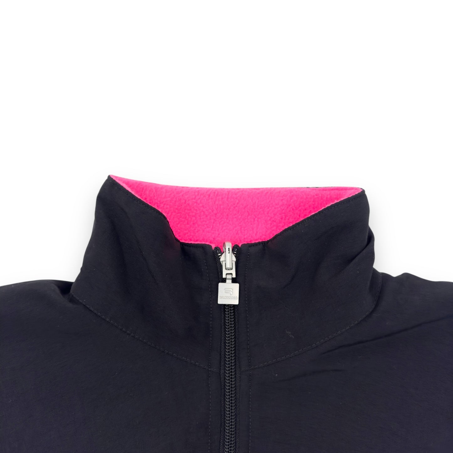 BALENCIAGA OVERSIZED REVERSIBLE SPORTY B JACKET PINK / BLACK M