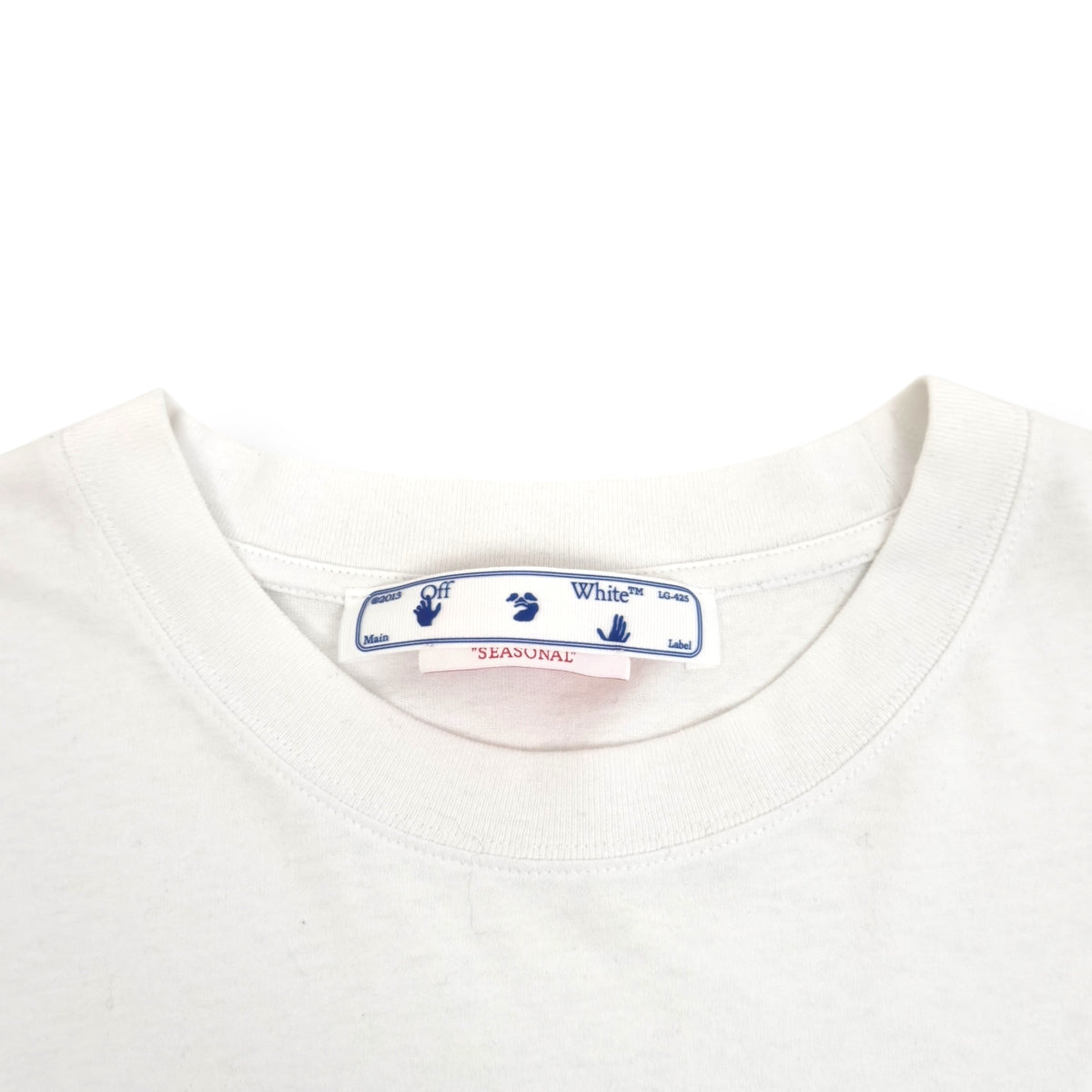 OFF-WHITE SPRAY HELV SKATE T-SHIRY WHITE / BLACK M