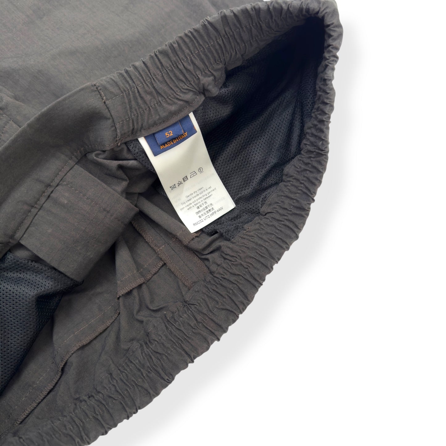 LOUIS VUITTON TECHNICAL BUCKLE TROUSERS DARK GREY FR52 / L