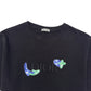 DIOR X KENNY FW21 CROSSOVER ALPHABET KNITTED T-SHIRT BLACK M