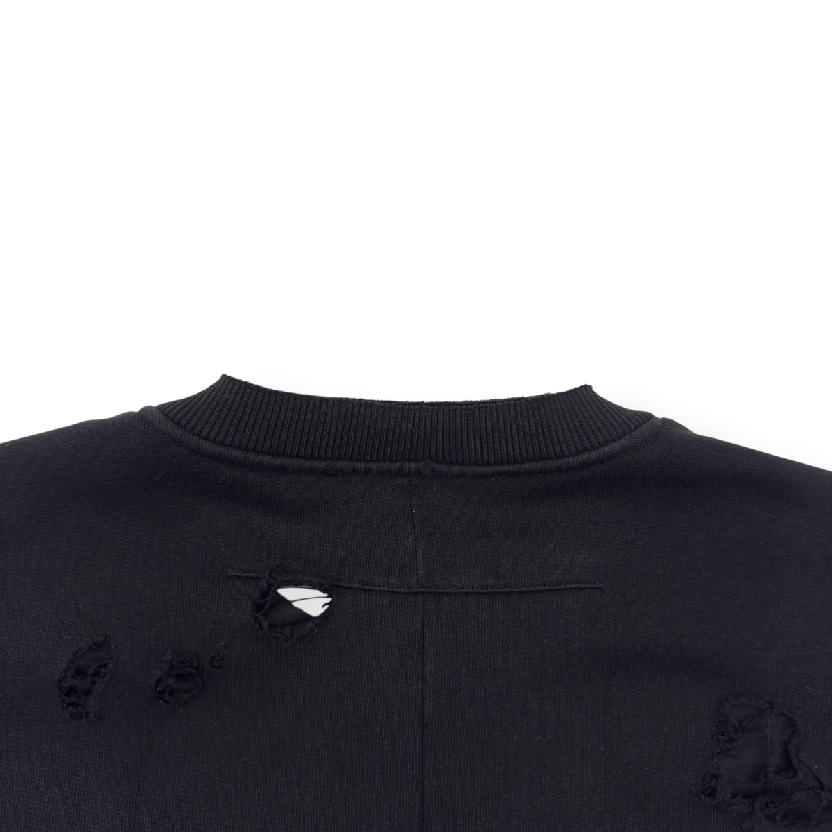 GIVENCHY DESTROYED CREWNECK SWEATSHIRT BLACK M