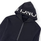 MONCLER LOGO-PRINT HOODIE BLACK M