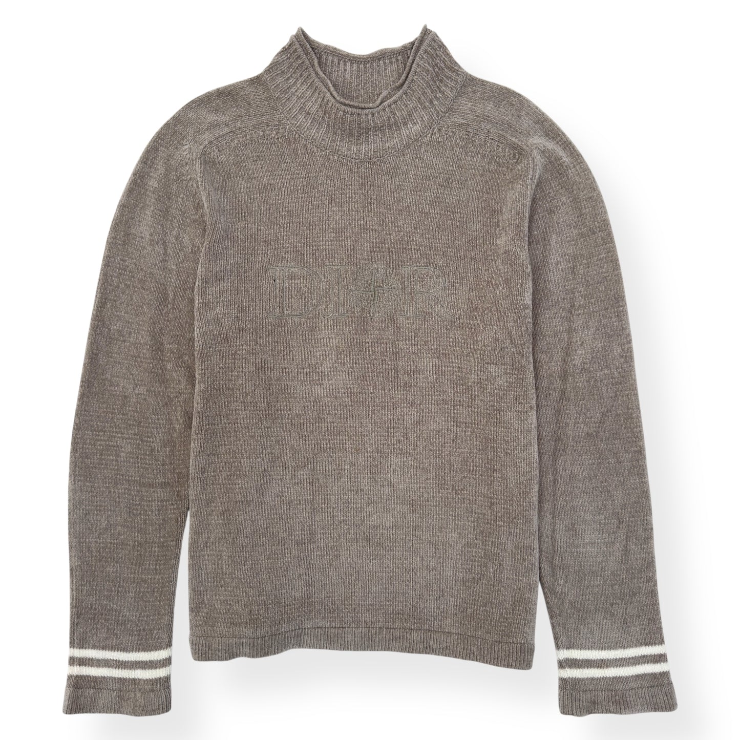 DIOR X STONE ISLAND TECHNICAL SWEATER BEIGE / WHITE XL