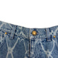 LOUIS VUITTON MONOGRAM PRINTED DENIM SHORTS INDIGO BLUE W34” / L