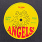 PALM ANGELS LOGO PRINT T-SHIRT BLACK / YELLOW M