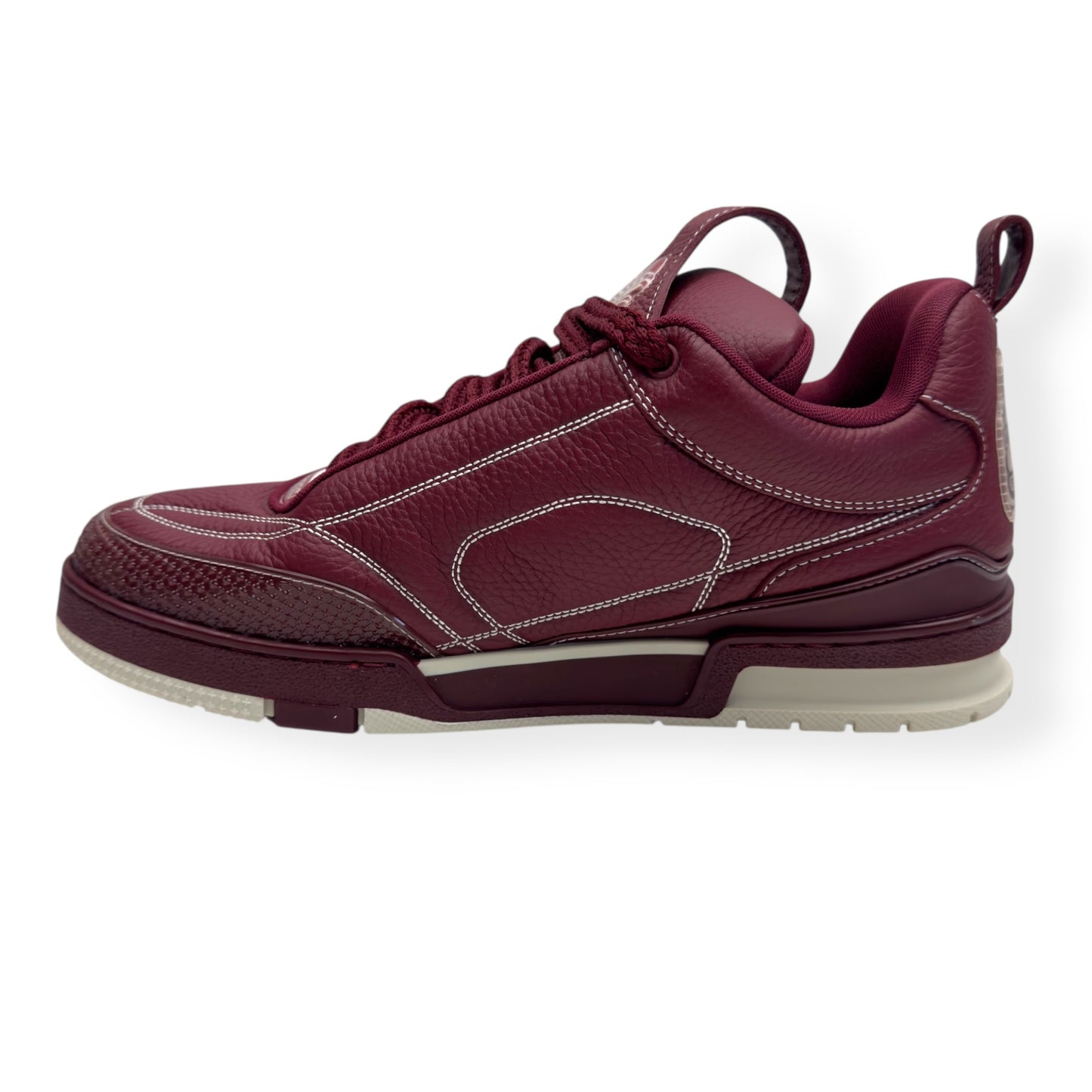 LOUIS VUITTON LV SKATE SNEAKER BORDEAUX RED UK9