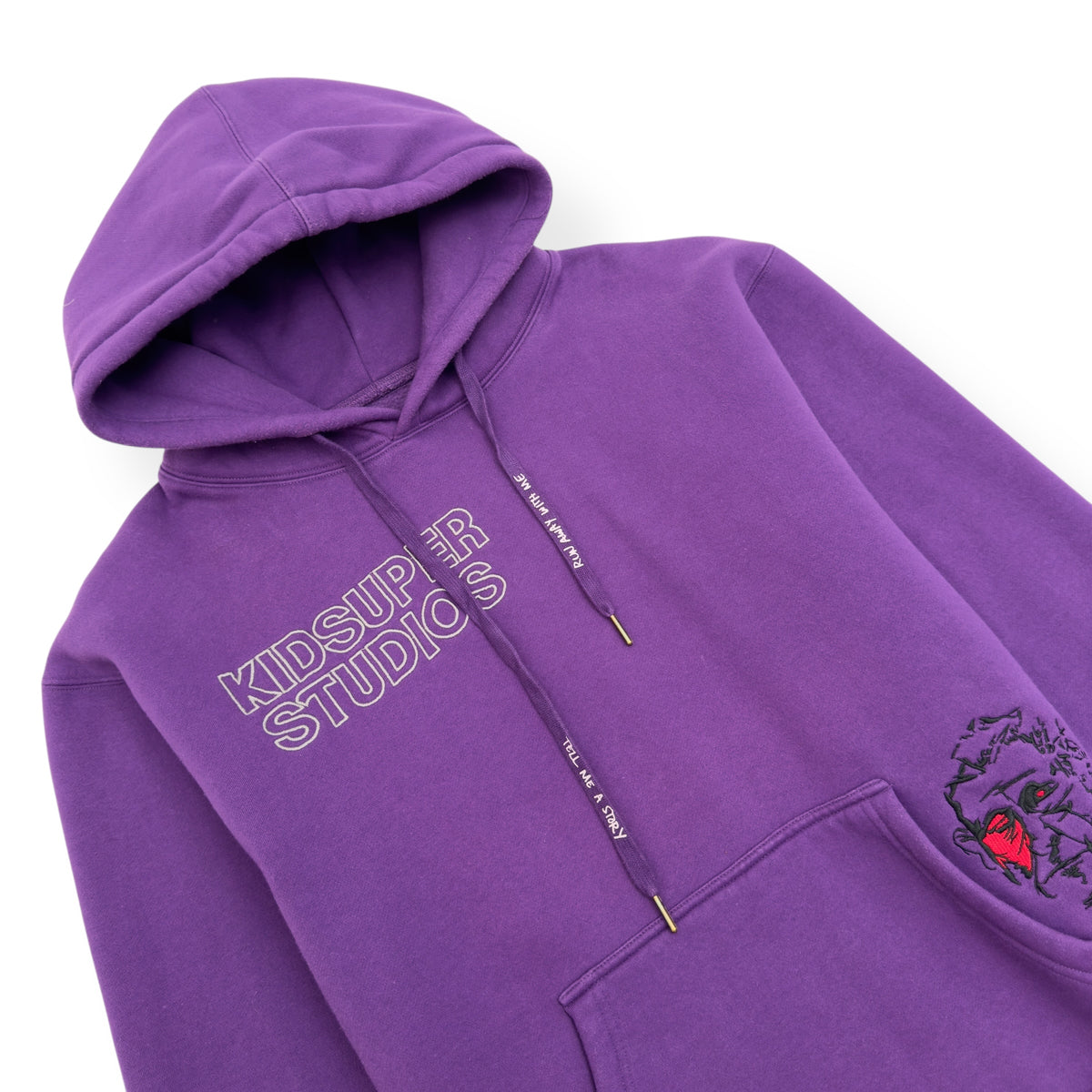 KID SUPER SUPER HOODIE PURPLE L
