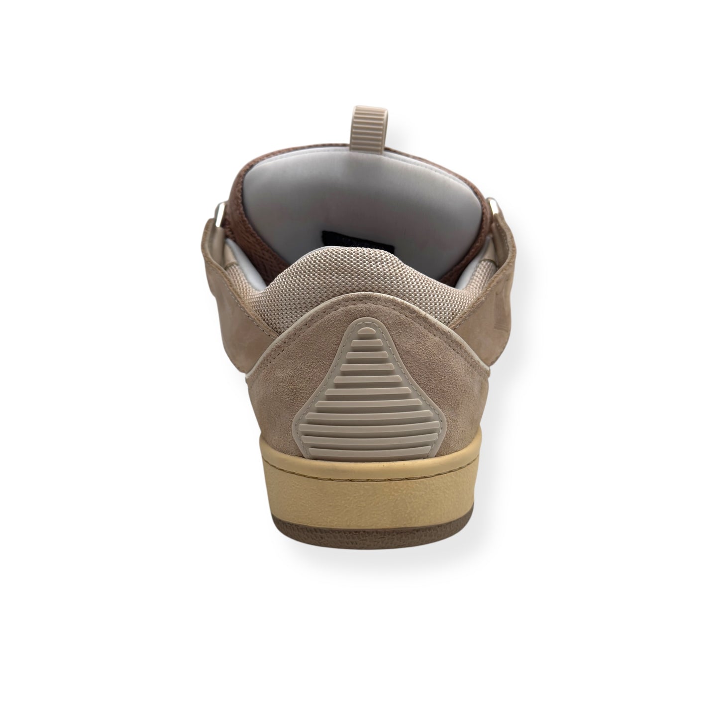 LANVIN LEATHER CURB SNEAKER BEIGE  42 / UK8