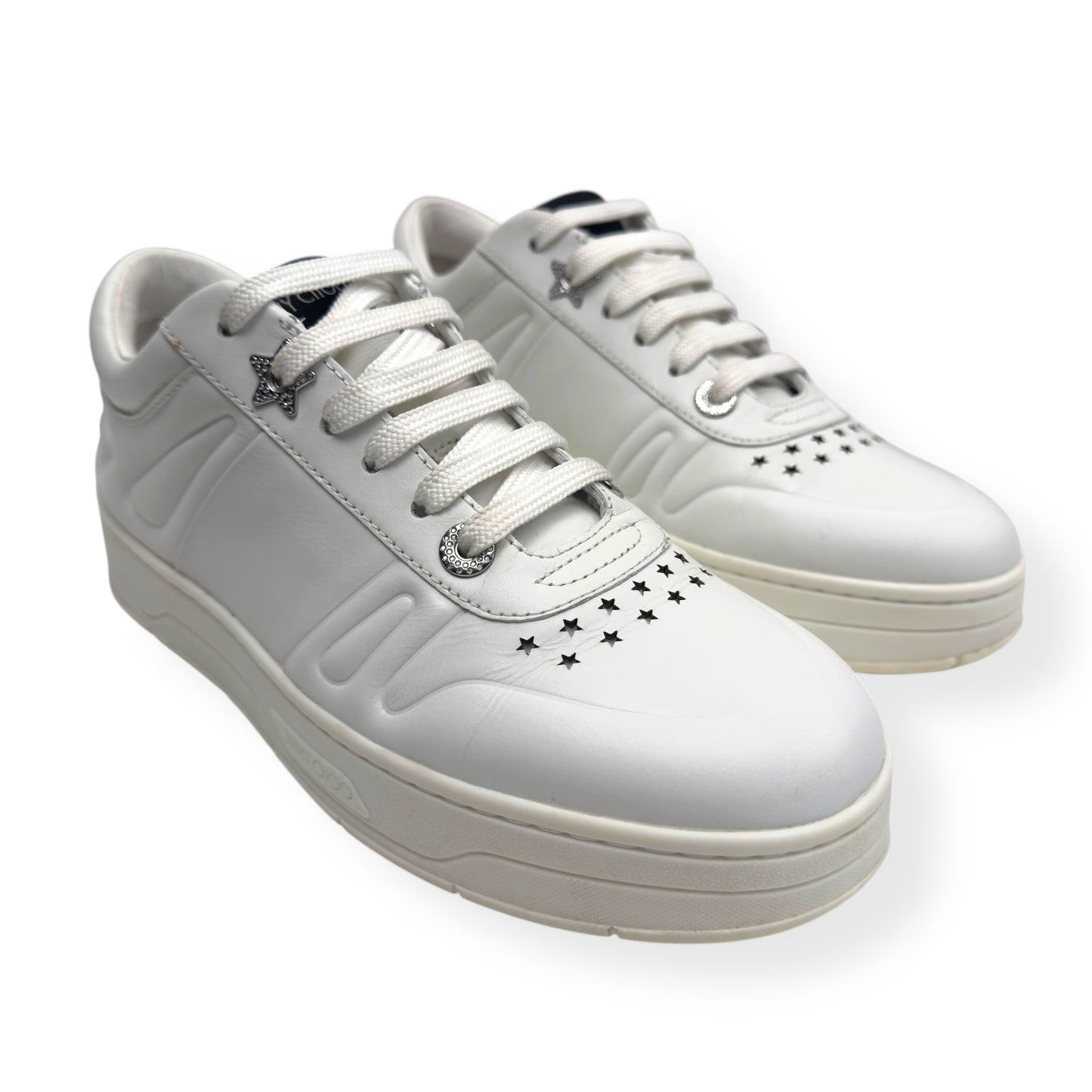 JIMMY CHOO HAWAII SNEAKER WHITE 38 / UK5