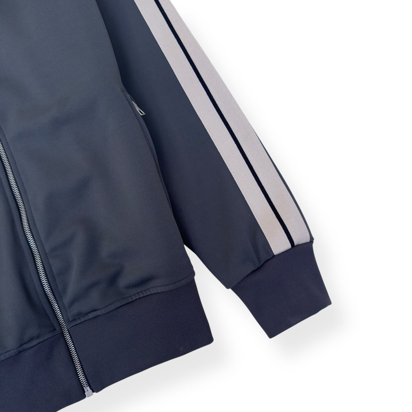 PALM ANGELS TRACK JACKET GREY / WHITE XL