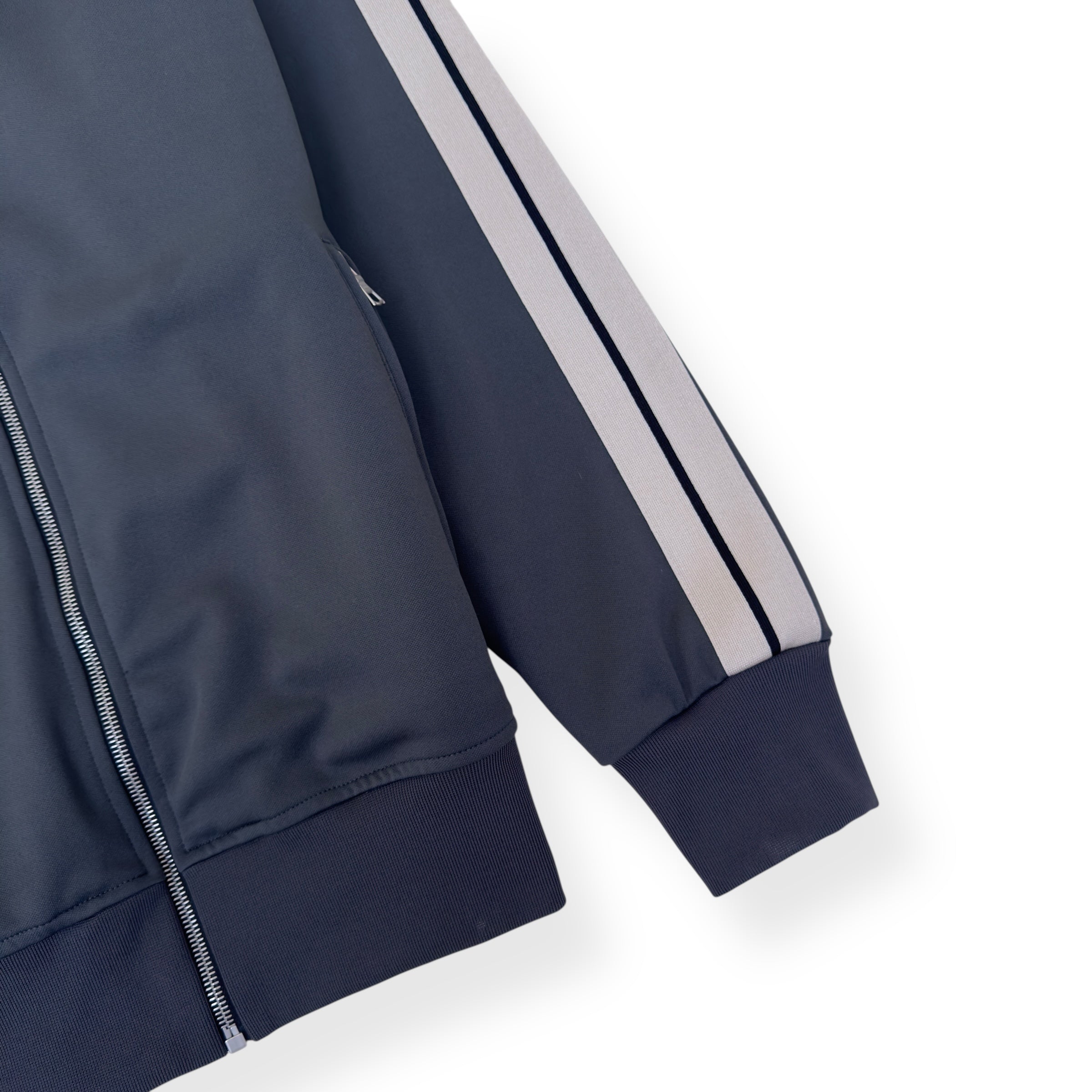 PALM ANGELS TRACK JACKET GREY / WHITE XL
