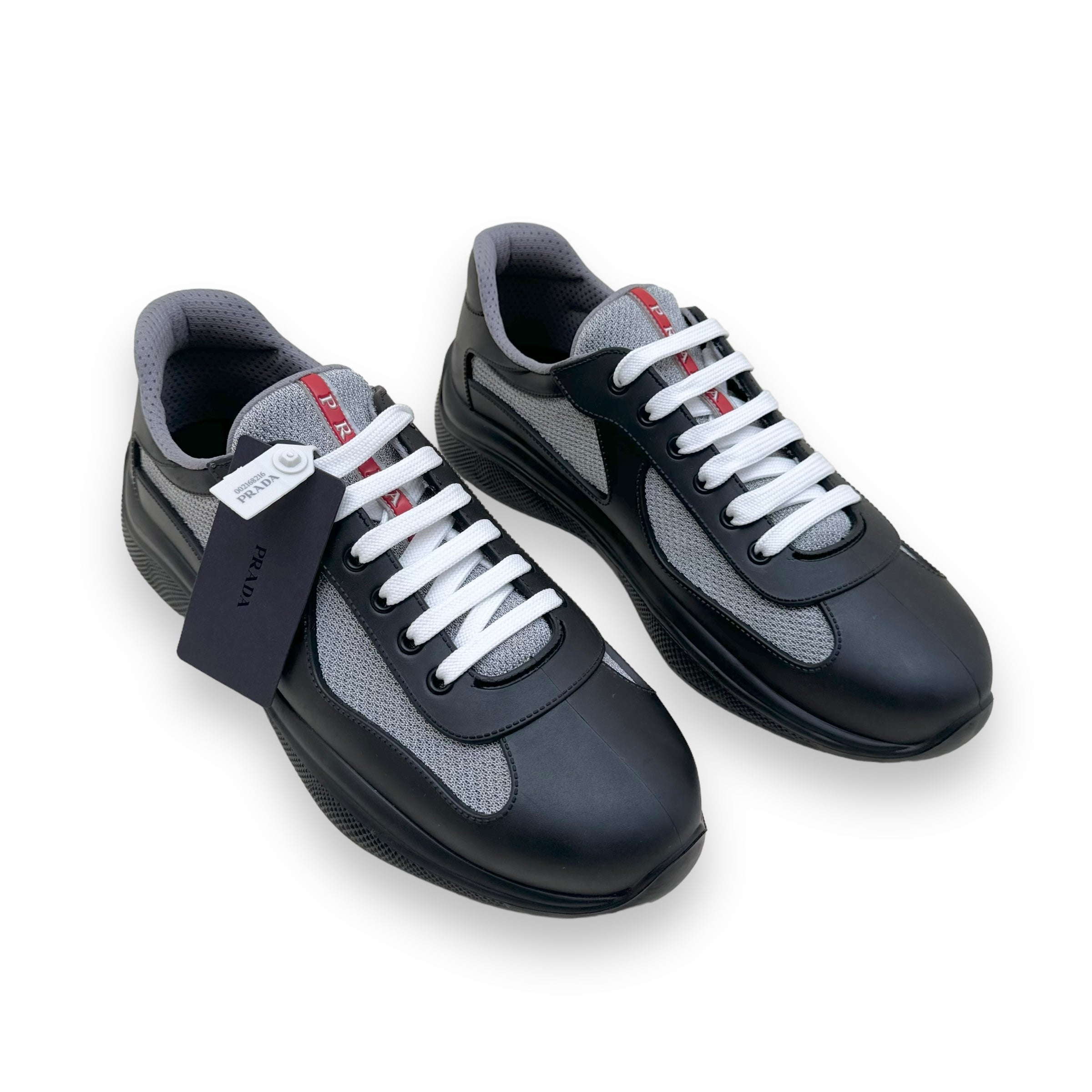 PRADA AMERICA’S CUP SOFT RUBBER SNEAKER BLACK UK9