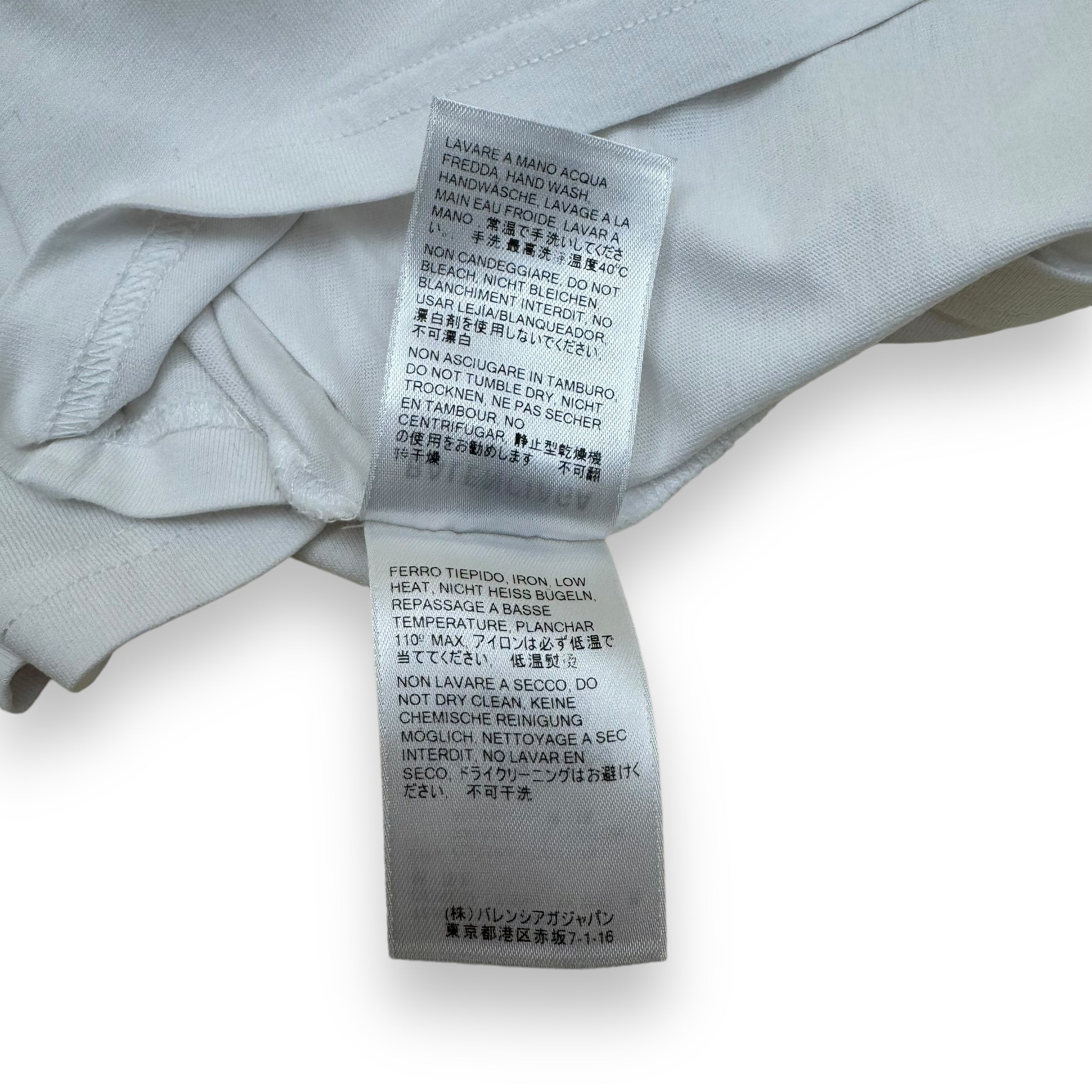 BALENCIAGA BB MODE COTTON T-SHIRT WHITE S