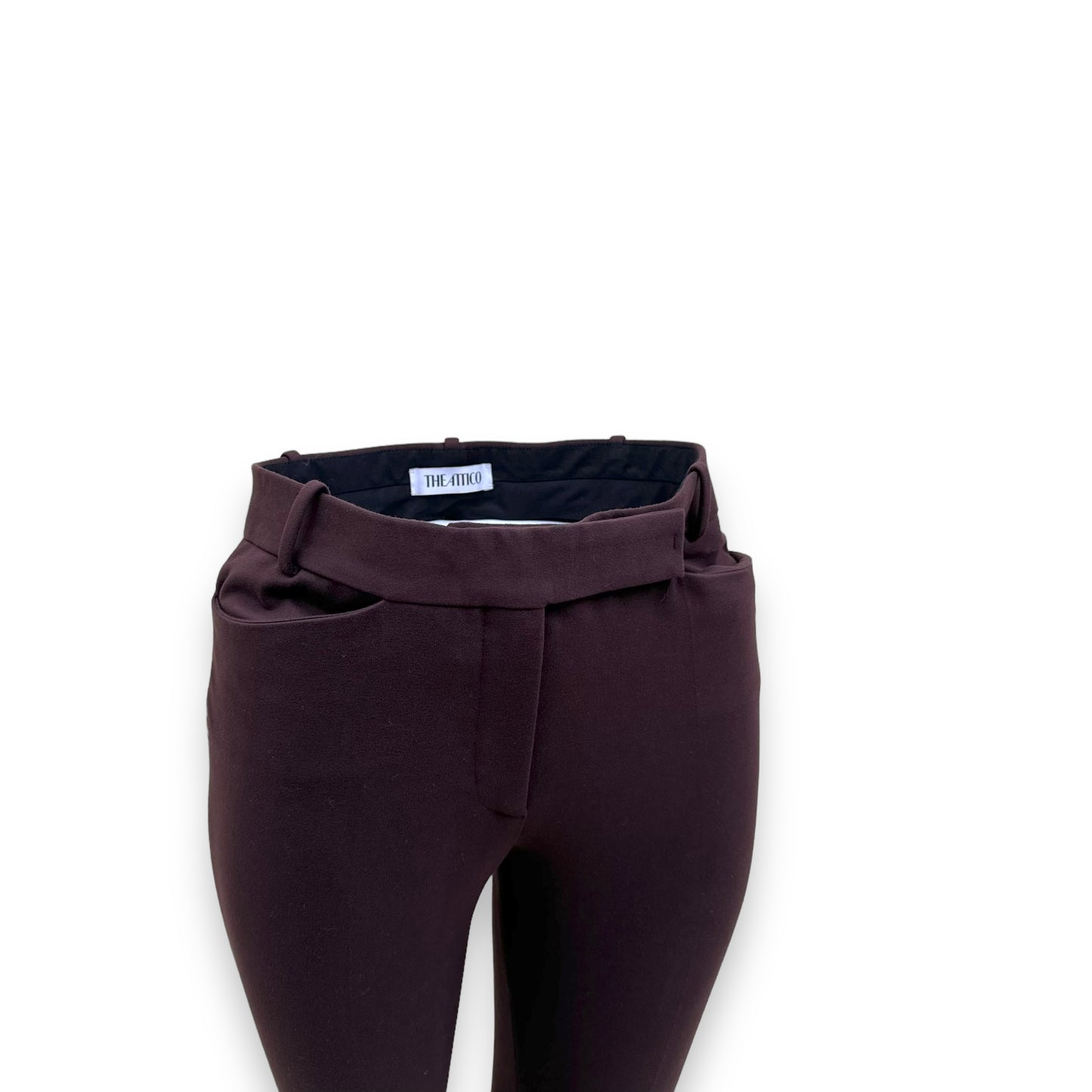 THE ATTICO SPLIT TROUSER BROWN UK8