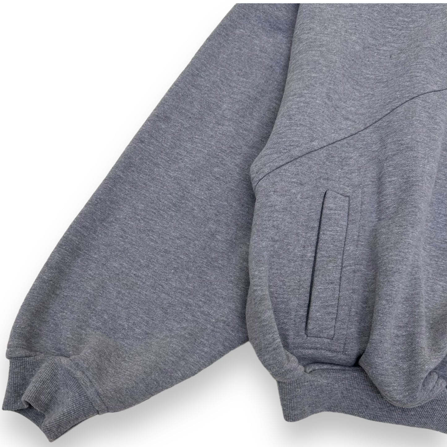 RHUDE MOCK NECK LONG SLEEVE SWEATSHIRT GREY S