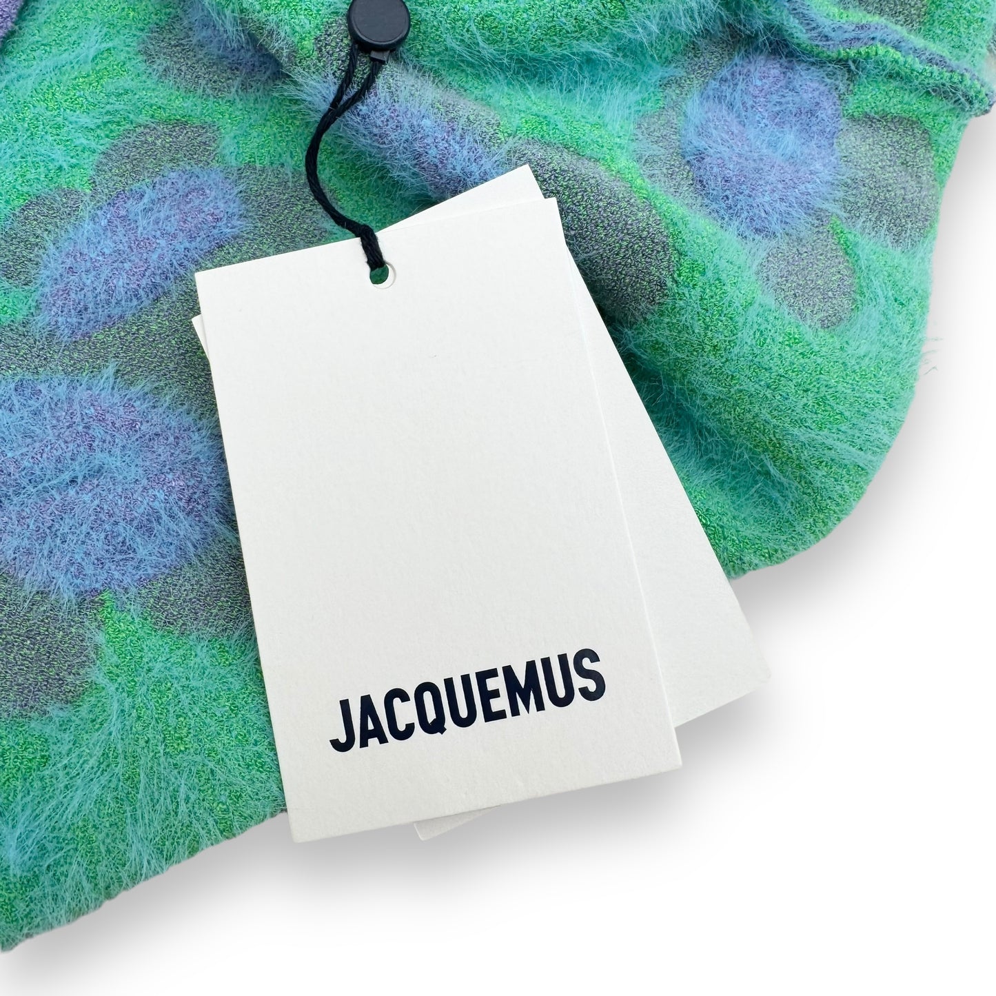 JACQUEMUS LE CHEMISE FLEURS KNITTED CARDIGAN PURPLE / BLUE / GREEN XL