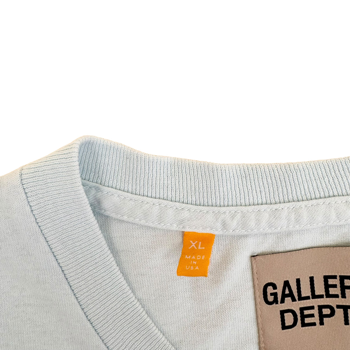 GALLERY DEPT. LOGO-PRINT T-SHIRT BABY BLUE XL