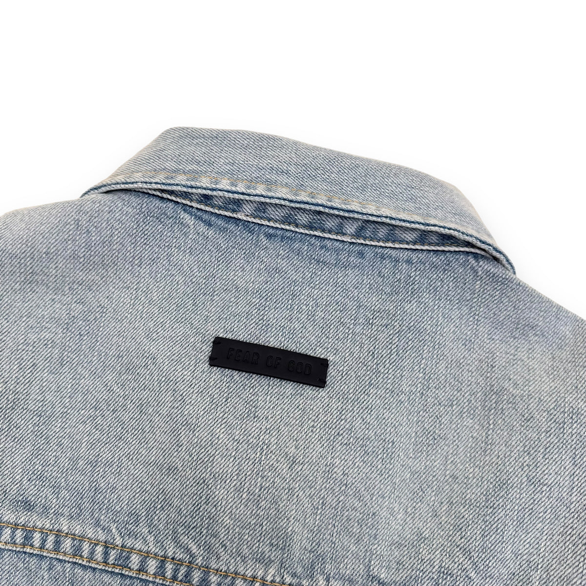 FEAR OF GOD ZIP-UP DENIM JACKET BLUE L