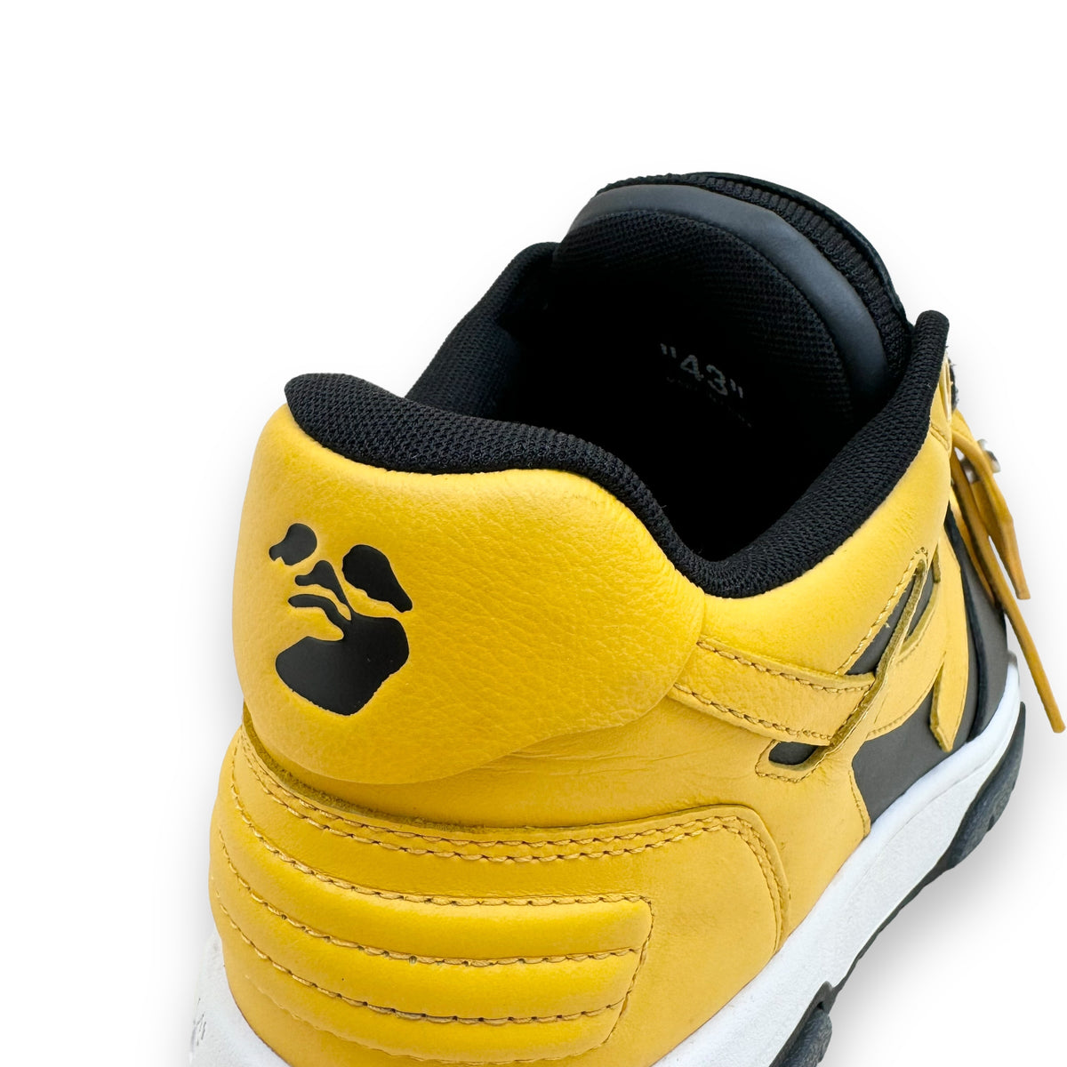 OFF-WHITE OUT OF OFFICE SNEAKER YELLOW / BLACK UK9