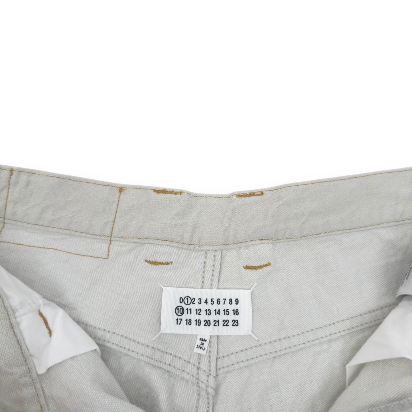 MAISON MARGIELA SLEVEDGE JEANS CHALK W33”