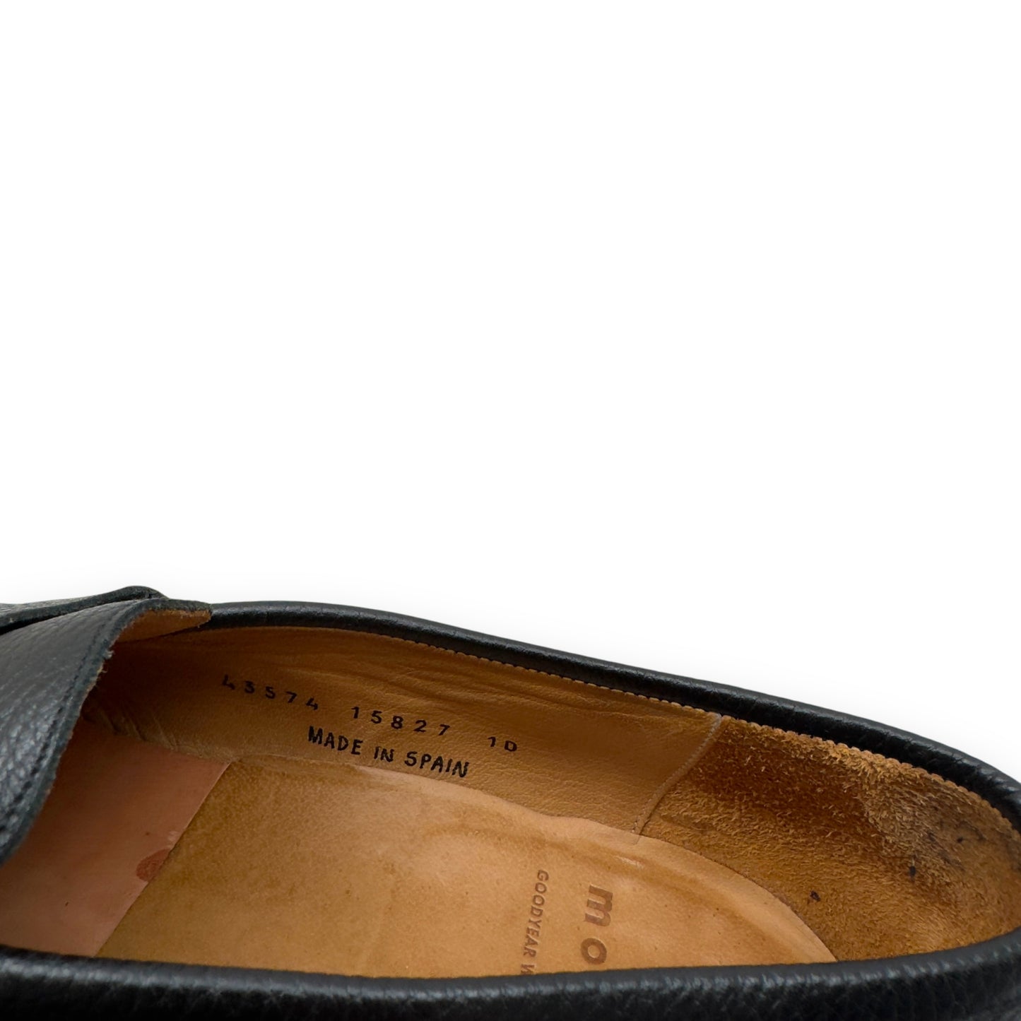 MORJAS LEATHER ‘THE PENNY LOAFER’ BLACK UK10