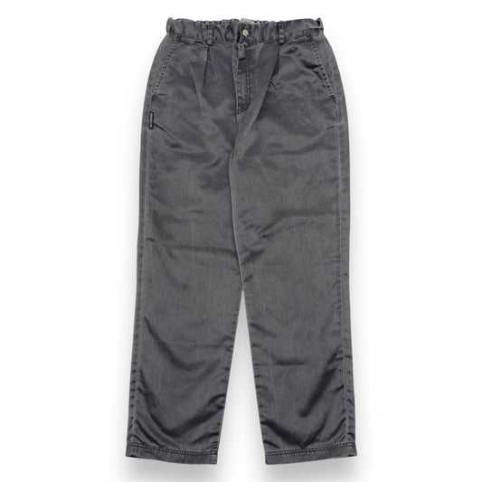 HAN KJØBENHAVN STRAIGHT-LEG NYLON TROUSERS SILVER XL