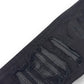 AMIRI MX1 SKINNY FIT LEATHER PATCH DENIM JEANS BLACK W32