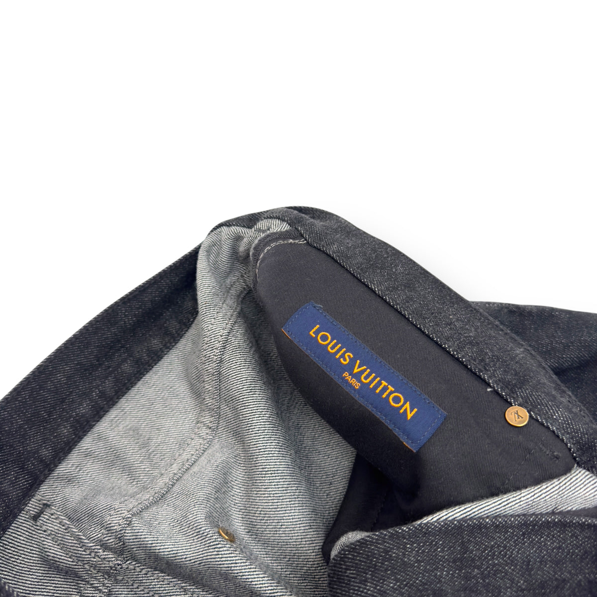 LOUIS VUITTON KARAKORAM BOW TIME DENIM JEANS INDIGO W34”