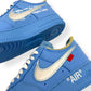 NIKE X OFF-WHITE AIRFORCE 1 LOW MCA SNEAKER UNIVERSITY BLUE UK8.5