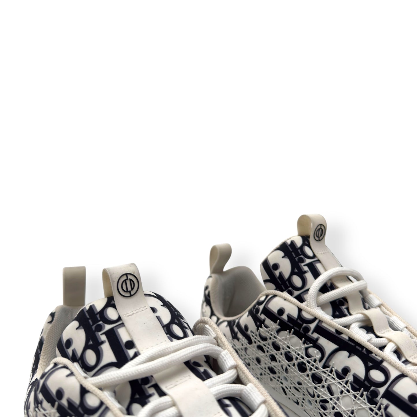 DIOR B24 OBLIQUE CANNAGE MOTIF SNEAKER WHITE / BLACK 43 / UK9