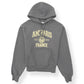 AMI PARIS POPOVER HOODIE GREY / WHITE M