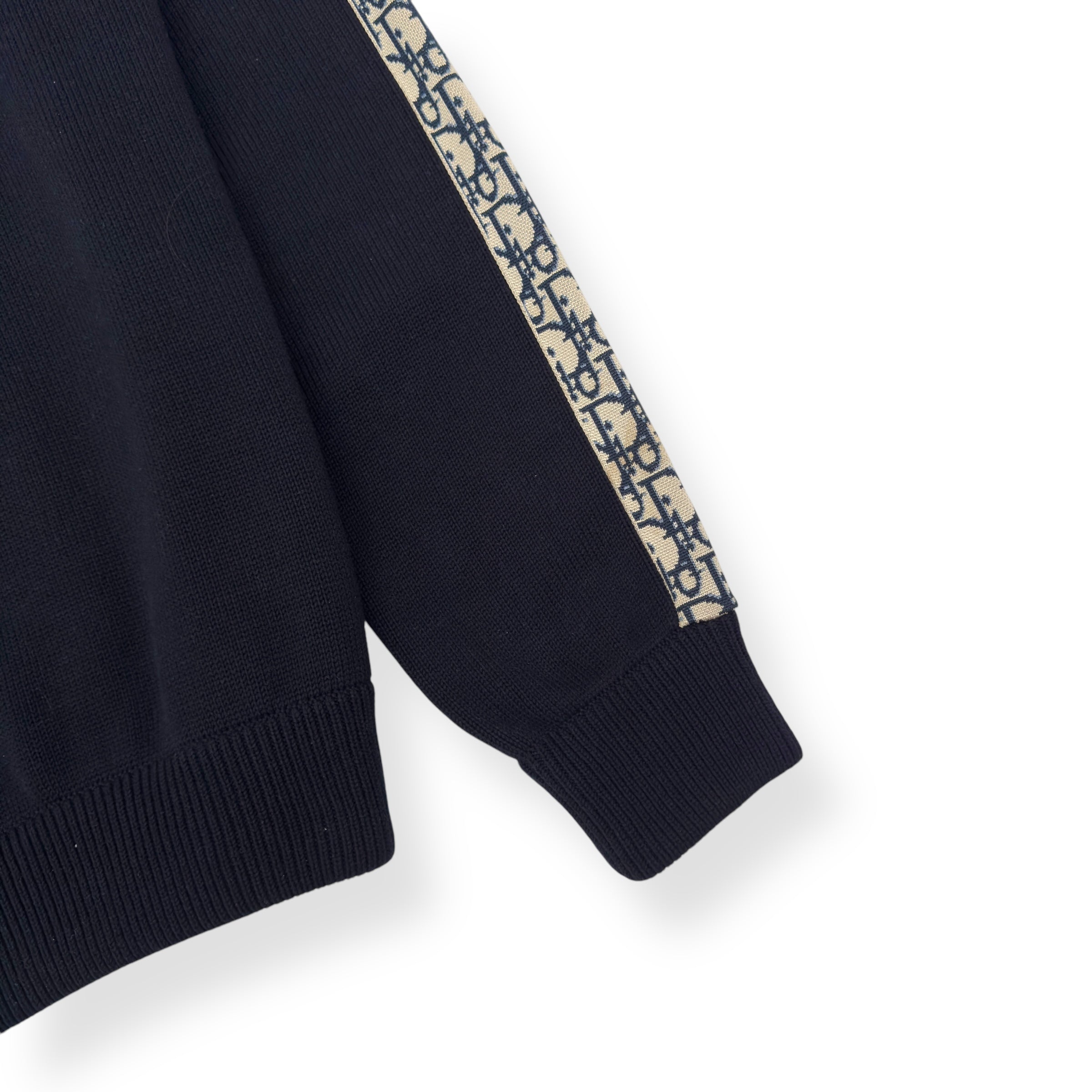 DIOR KNITTED CREWNECK SWEATER BLACK XL