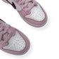NIKE WOMENS DUNK LOW TOP SNEAKER PINK / RED UK5