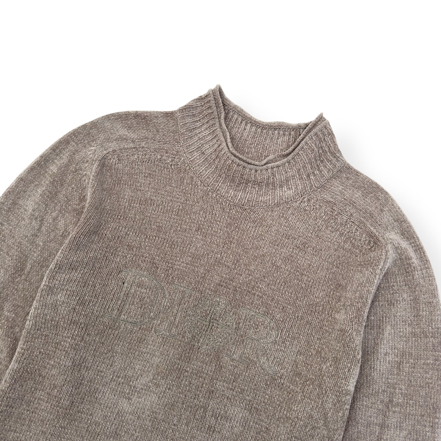 DIOR X STONE ISLAND TECHNICAL SWEATER BEIGE / WHITE XL