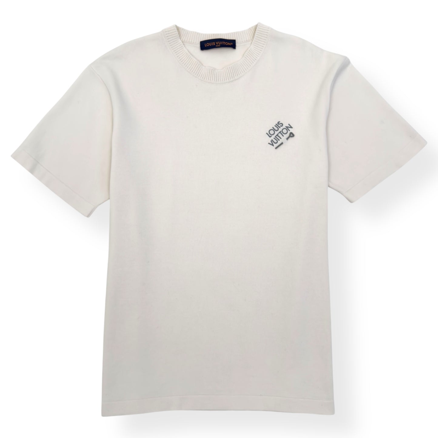 LOUIS VUITTON SIGNATURE CREWNECK T-SHIRT WHITE XXL
