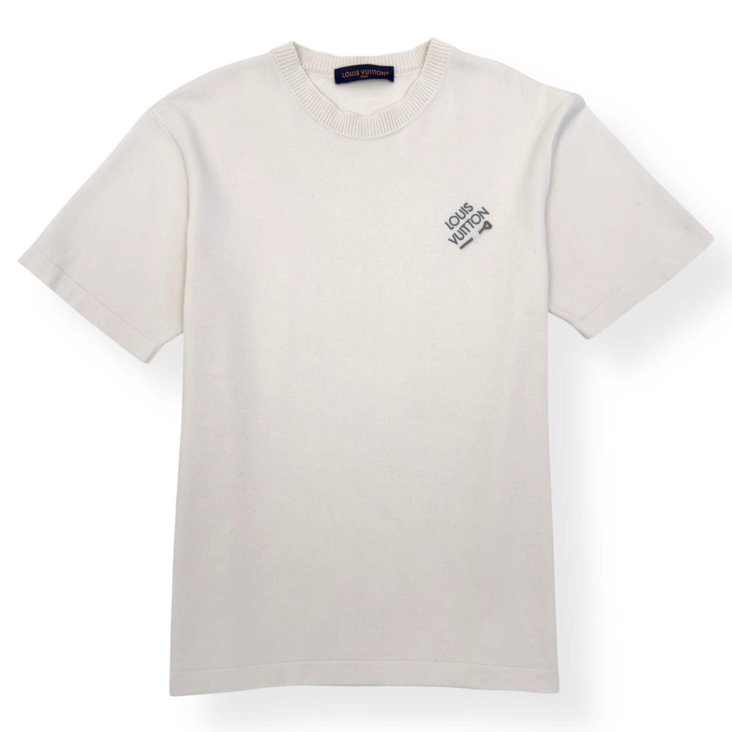 LOUIS VUITTON SIGNATURE CREWNECK T-SHIRT WHITE XXL