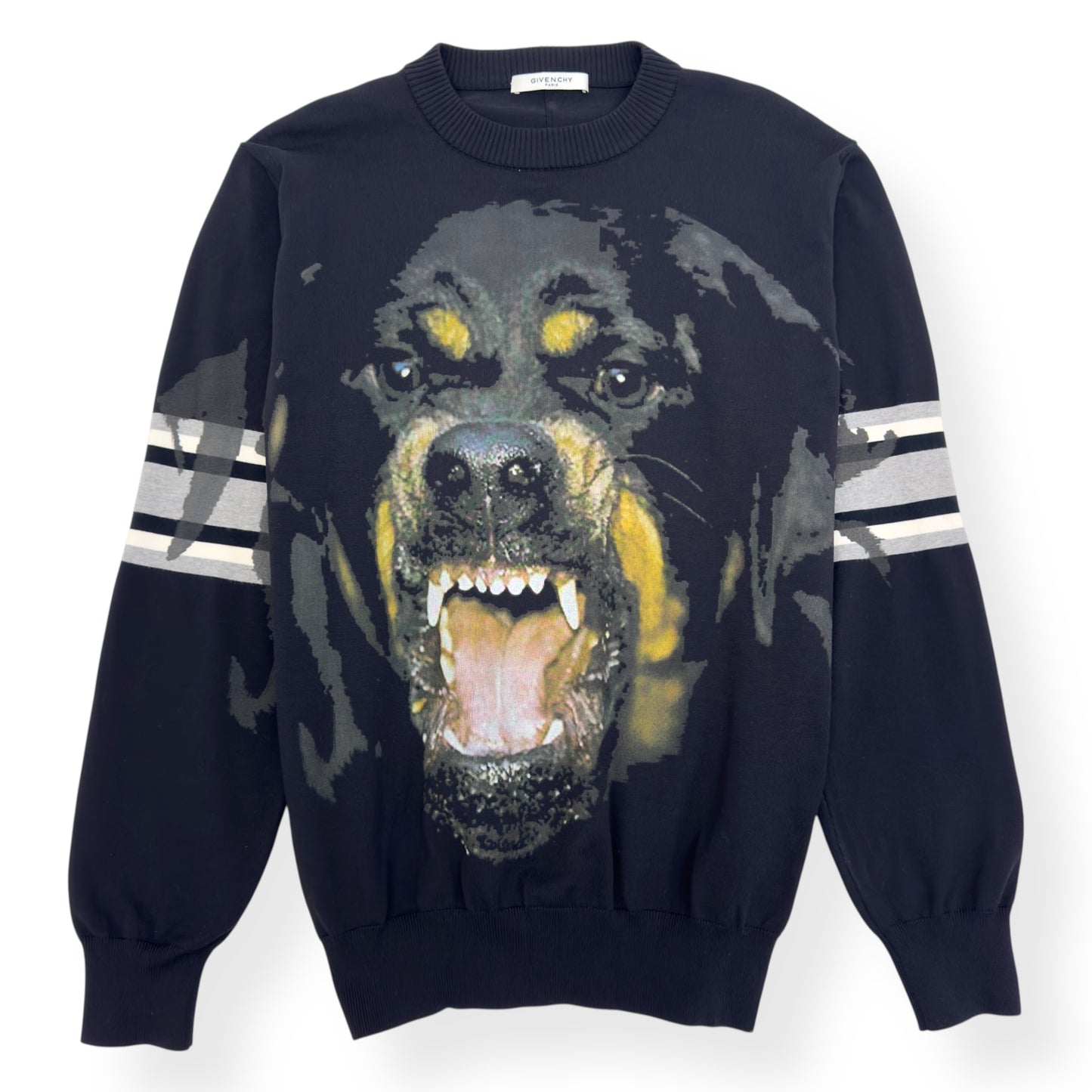 GIVENCHY ROTTWEILER STRIPED SWEATSHIRT BLACK L