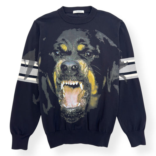 GIVENCHY ROTTWEILER STRIPED SWEATSHIRT BLACK L