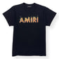 AMIRI FLAME LOGO T-SHIRT BLACK / YELLOW L